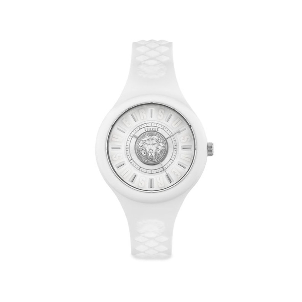 Versace Versus Fire Island White Silver Lion Head Watch NTW